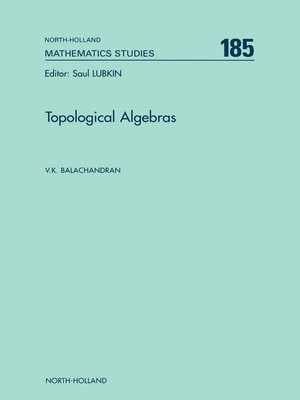 cover image of Topological Algebras